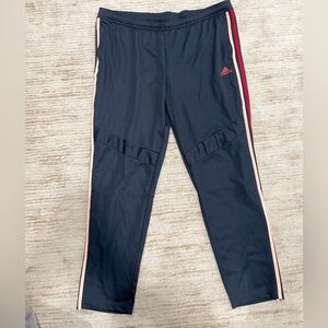 Adidas Women’s Navy Pink Striped Track Jogger Pants Size 2XL